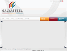 Tablet Screenshot of galvasteel.com